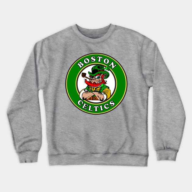 Boston Celtics Leprechaun Crewneck Sweatshirt by Bosko Art Designs